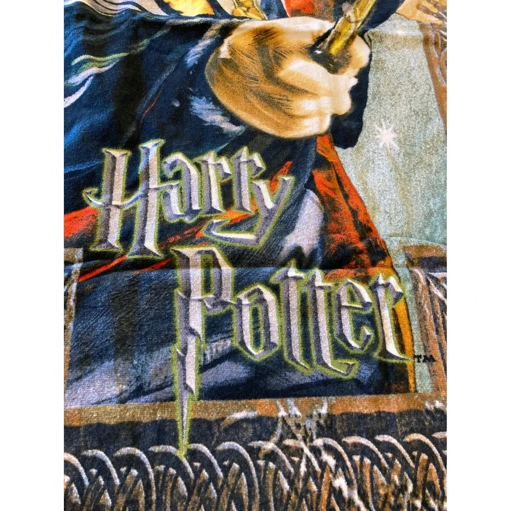 Harry Potter Vintage 2003 Beach Towel Franco Manufacturing Cotton Graphic 2000s